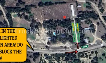 Dripping Springs, TX Bobtail & Box Truck Only Parking off of Gatlin Creek Rd.